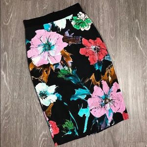 Milly Floral Pencil Skirt